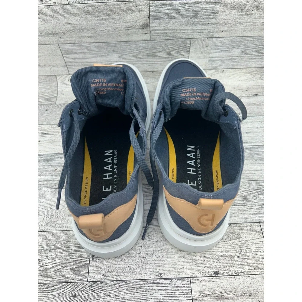 Cole Haan GrandPro Rally Canvas Court Sneakers Navy Blue Men Sz 8M C34716